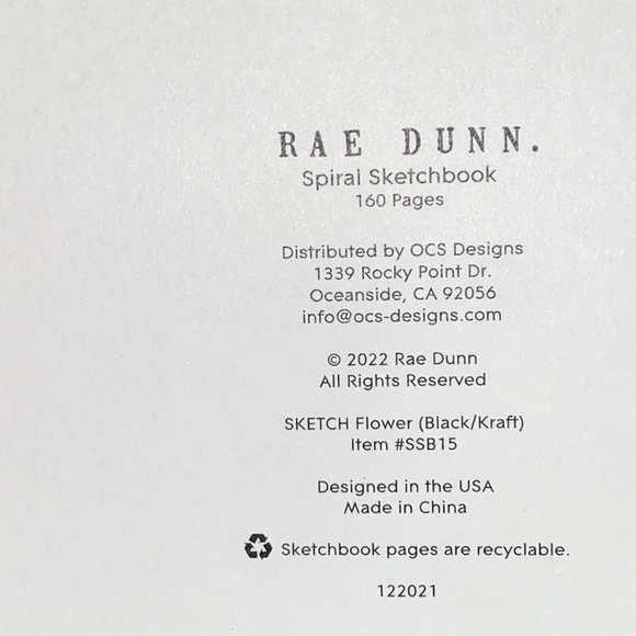 Rae Dunn SKETCH. Sketchbook - Picture 6 of 7